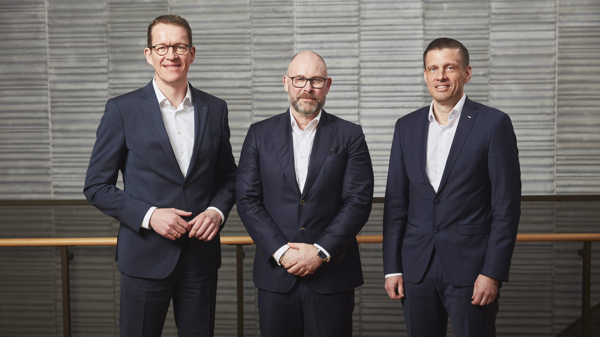 Burkhard Eling, CEO of DACHSER, Peter Haveneth, CEO of Frigoscandia, and Alexander Tonn, COO Road Logistics at DACHSER (from left to right)